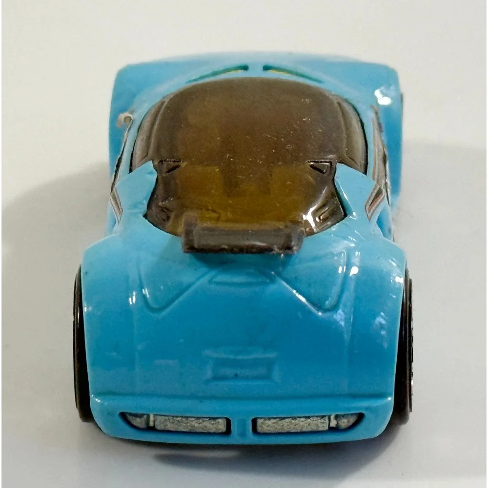 Hot Wheels High Voltage Toy Car Kids 1:64 Blue Checkered Flag Racing Decals